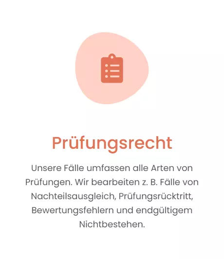 Rechtsanwalt Pruefungsrecht für  Schleswig-Holstein - Lübeck, Kiel und Norderstedt