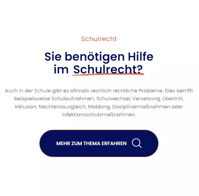 Schulrecht Anwalt 